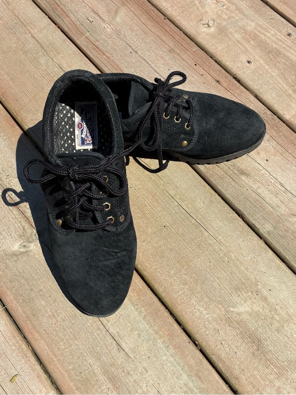 Women's Black Suede Nevada Jeanswear Shoes- Comfortable Lace-Up Style